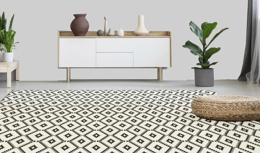 Glossy vinyl carpet texture