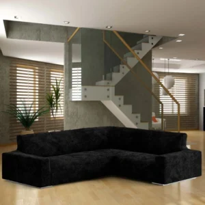 Corner Sofa Cover - Black