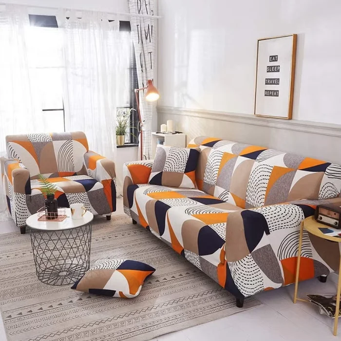 3-Cushion Stretch Sofa Cover Dubai image 1