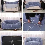 3-Cushion Stretch Sofa Cover Dubai image 2