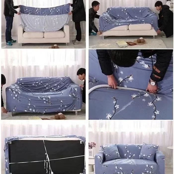 3-Cushion Stretch Sofa Cover Dubai image 2