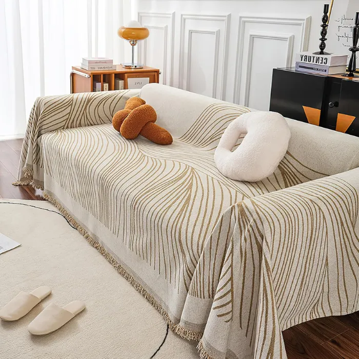 INFOSUN Boho Chenille Sofa Cover image 1