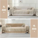 INFOSUN Boho Chenille Sofa Cover image 2