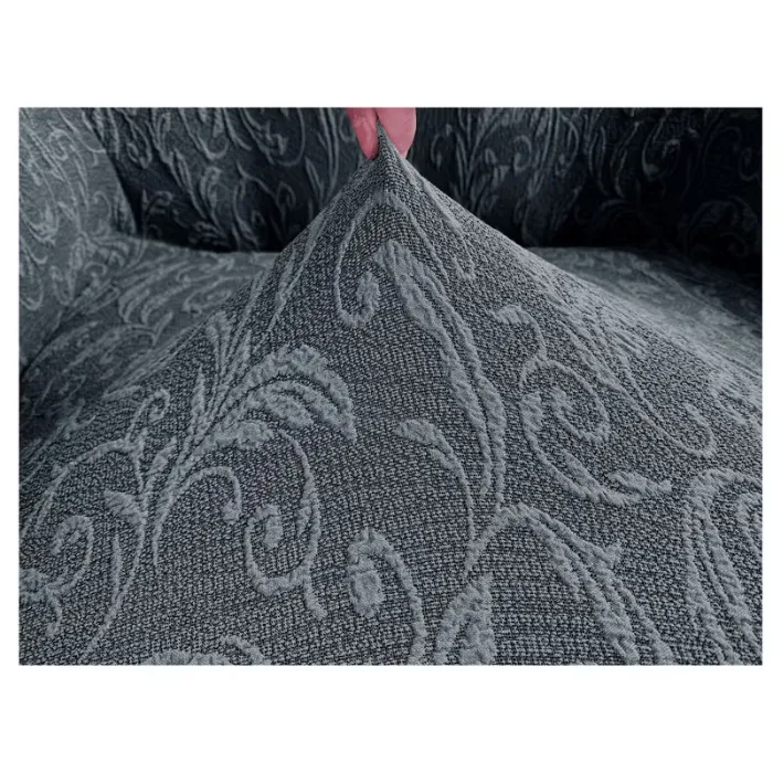 Grey Stretchable Sofa Cover image 1