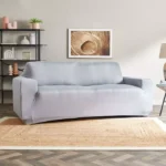 Squab Solid 3-Seater Sofa Cover image 1