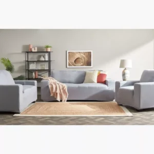 Squab Solid 3-Seater Sofa Cover image 3