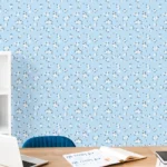 Blue Floral Wallpaper