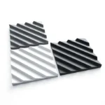 Close-up of Oblique Lines 3D Wall Panel