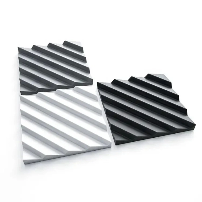 Close-up of Oblique Lines 3D Wall Panel