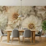 Dahlia wallpaper roll view