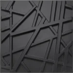 Decorative Textures Black 3D Wall Panel