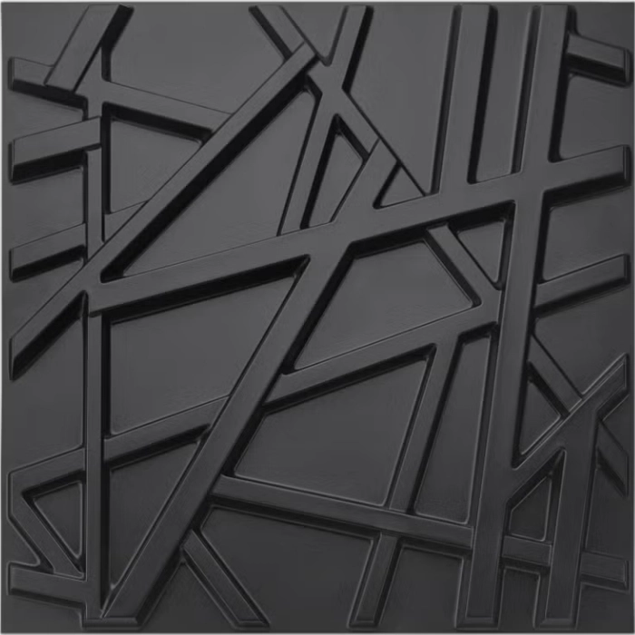 Decorative Textures Black 3D Wall Panel