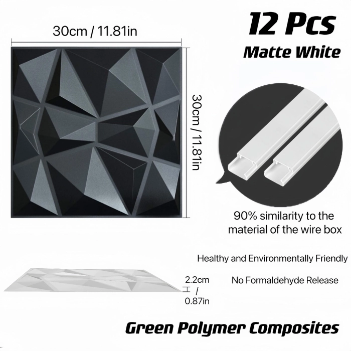 Close-up of BoodLo 3D Wall Panel Texture