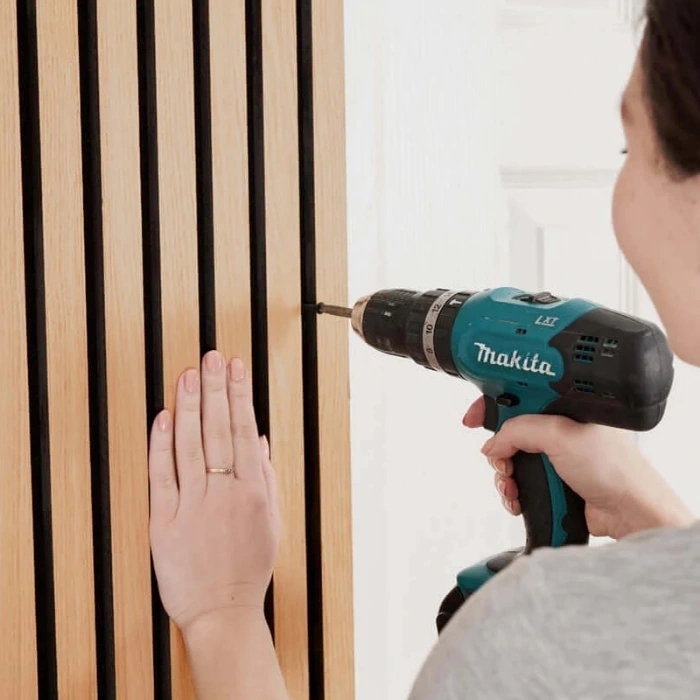 Installation Natural Oak Acoustic Wall Panels