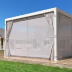 Aluminum Pergola for Garden with Louvered Roof