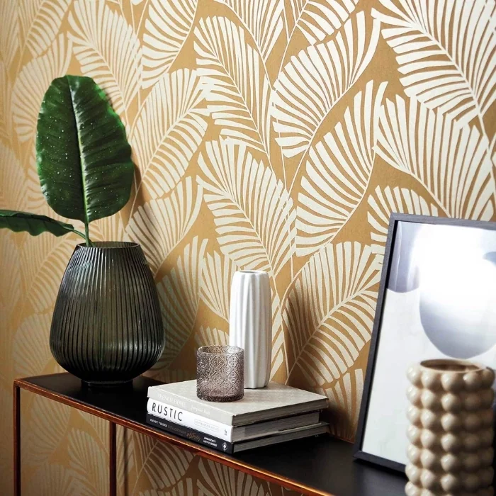 Ochre mala wallpaper roll view
