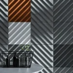 Oblique Lines 3D Concrete Wall Panel