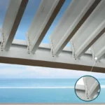 Pergola with Integrated Drainage System