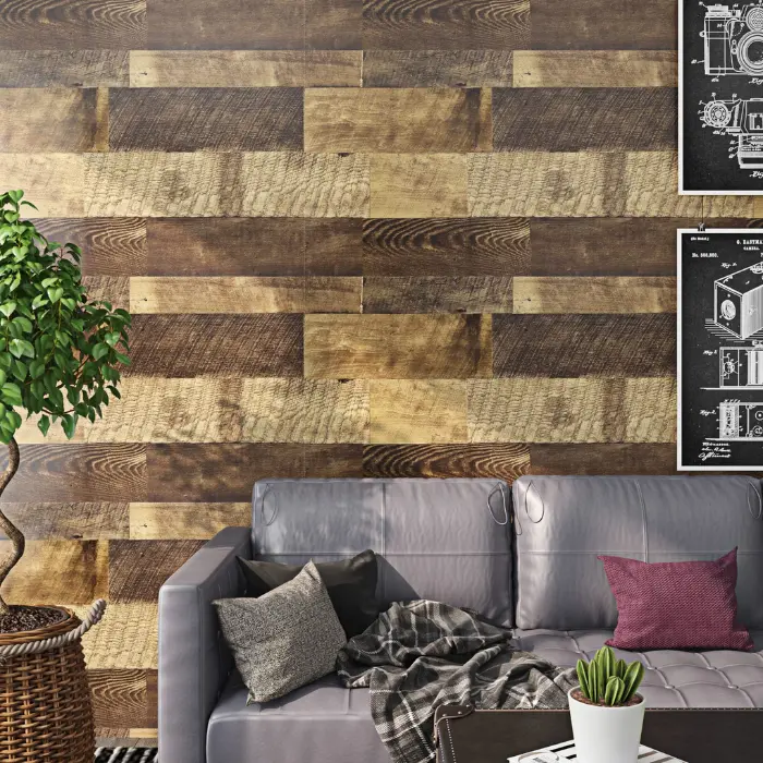 Reclaimed Wood Peel Stick Flooring