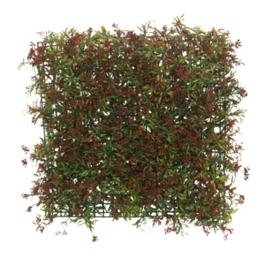 Red Artificial Wall Grass Panel