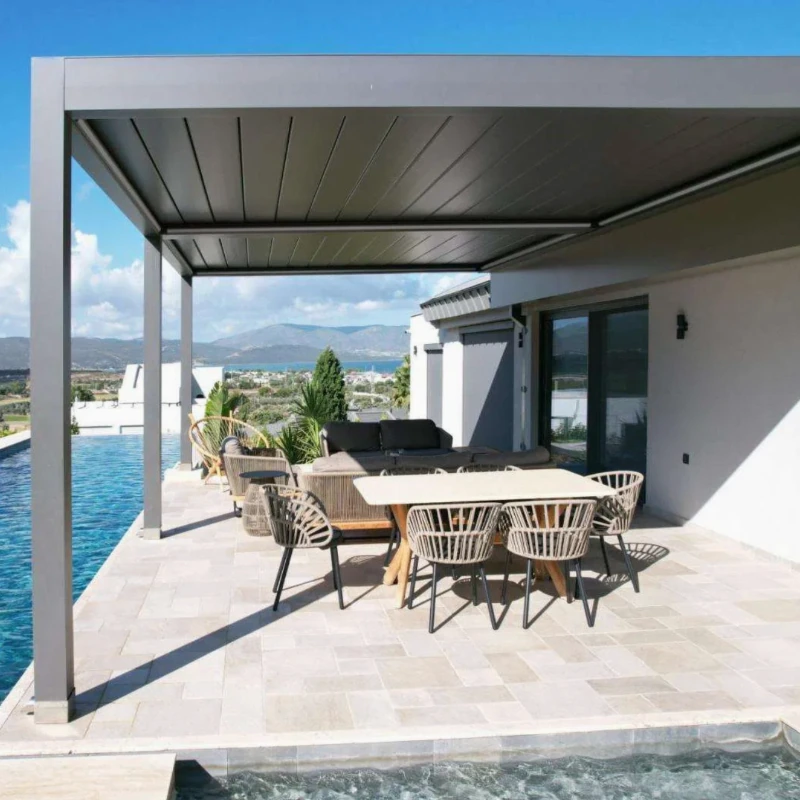 Waterproof Louvered Outdoor Pergola