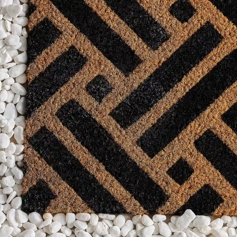 Rectangle Geo Pattern Door Mat