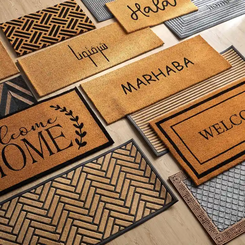 Close Up Geometric Doormat Texture