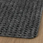close up check pattern doormat