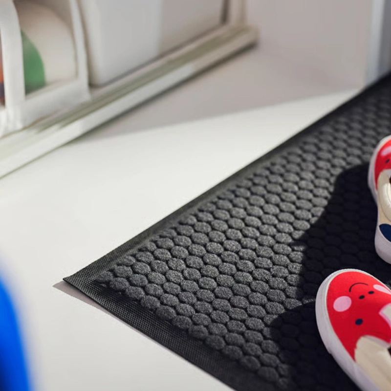 Close Up Grey Doormat Texture