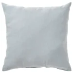 Light blue square decorative cushion