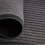 Black rectangular royalford door mat