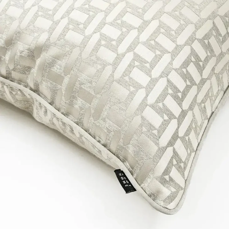 Silver and brown decorative throw cushions