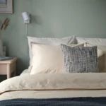 Grey square soft accent pillow