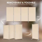 adjustable folding divider wall