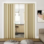 white classic folding interior door
