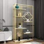 Glam Style Open Back Bookcase