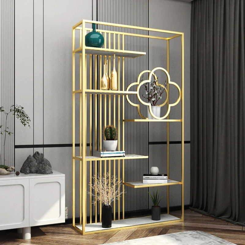 Glam Style Open Back Bookcase