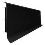 installed black skirting board room