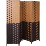 Brown Foldable Room Divider