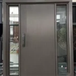 entrance door hardware closeup