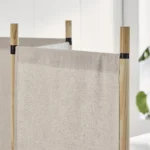 bedroom divider fabric screen