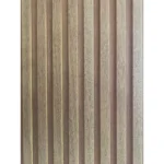 walnut wood pivot door detail
