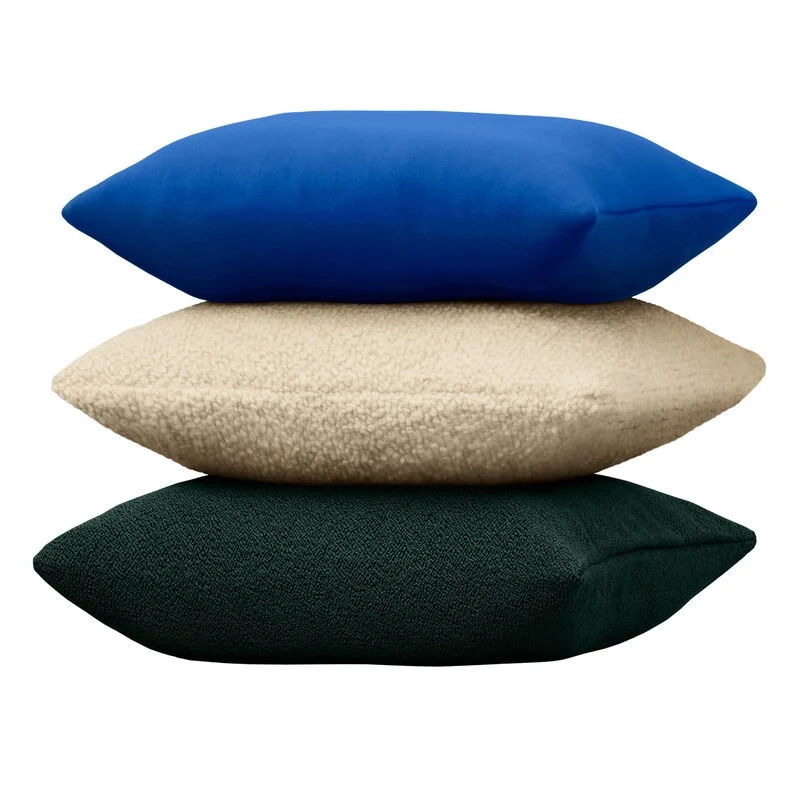 blue living room cushion