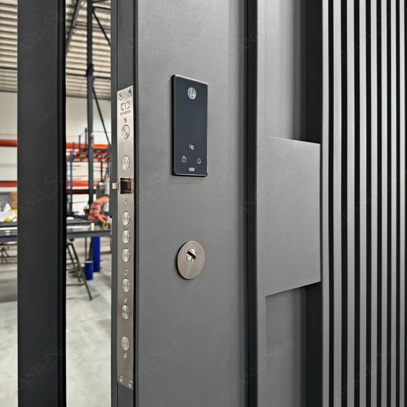 large pivot front door