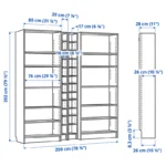 living room white wall shelf