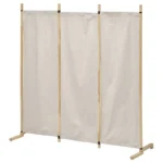 foldable three panel room divider