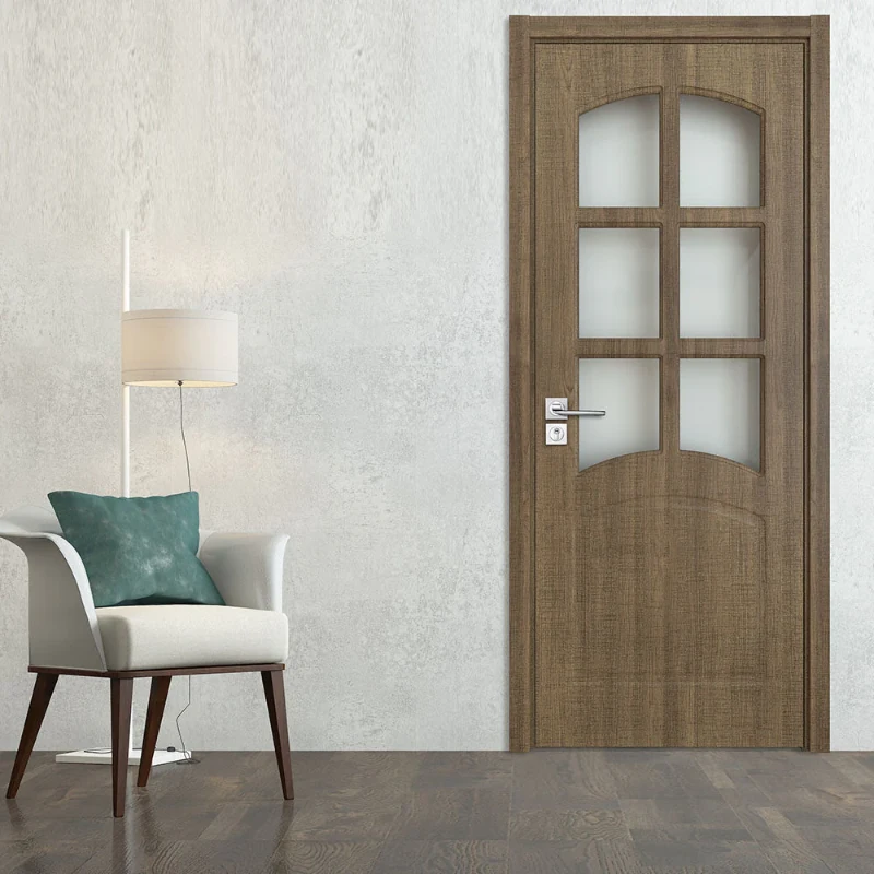 glass interior door closeup