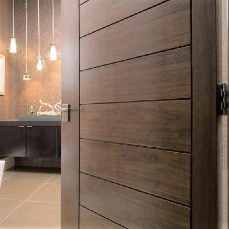 unfinished walnut wood door slab