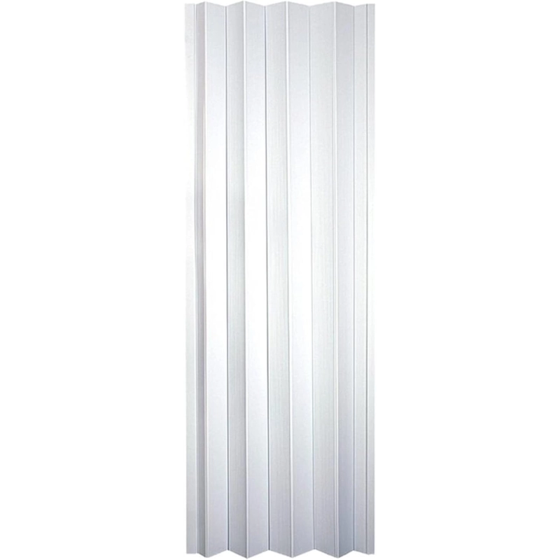 accordion door installed hallway