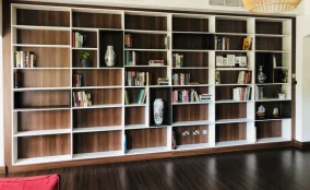 Stylish spacious bookshelf Dubai home